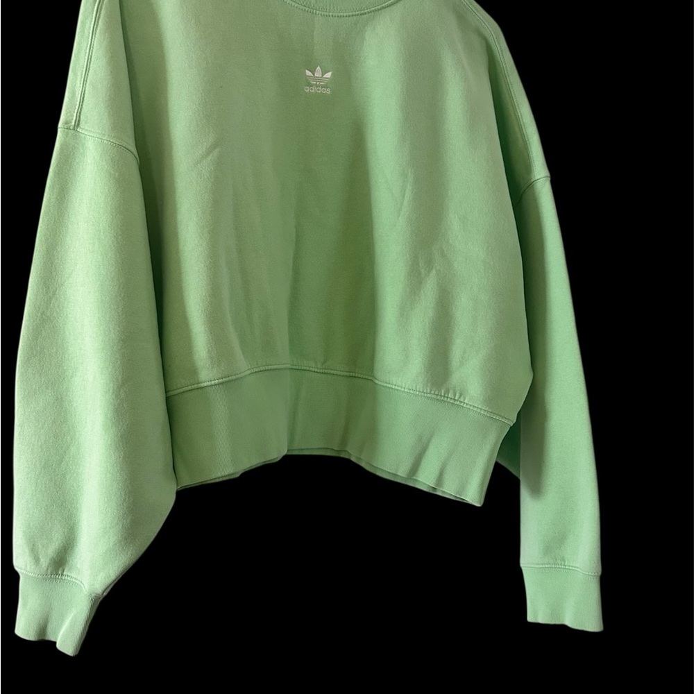 Adidas Women's Mint Green Crew Neck Sweater